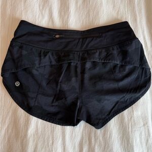 lululemon athletica speed up 2.5 Camo Black Athletic Shorts